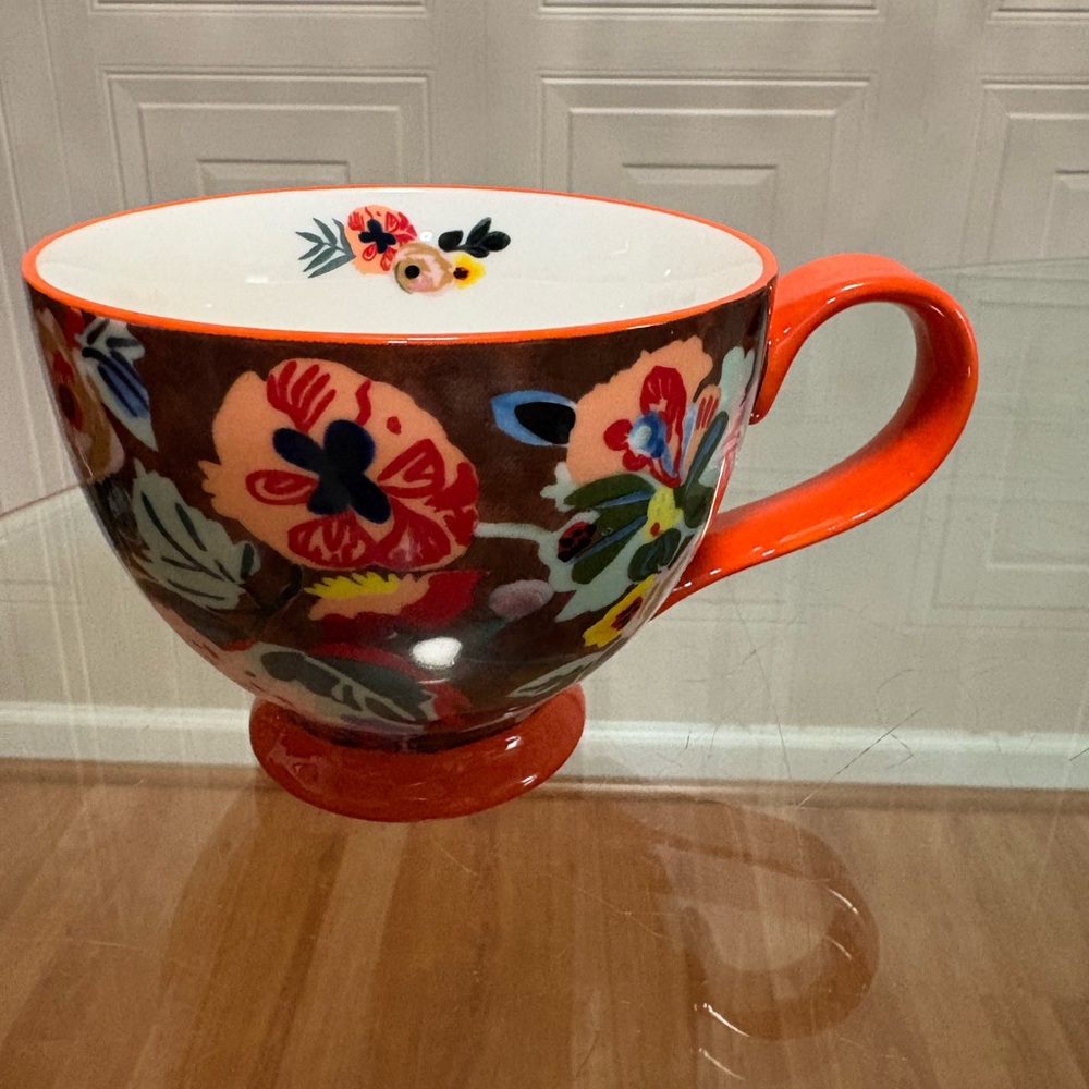 Potter's Studio Coffee Mug Colorful Abstract Design Floral . New.